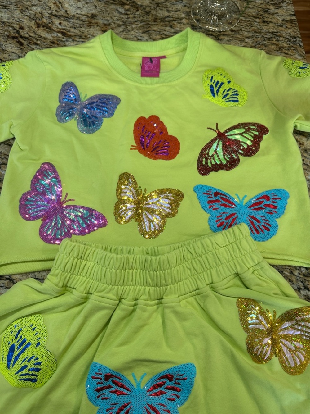 Queen of Sparkles Butterfly Sequin Set - Picture 4 of 8